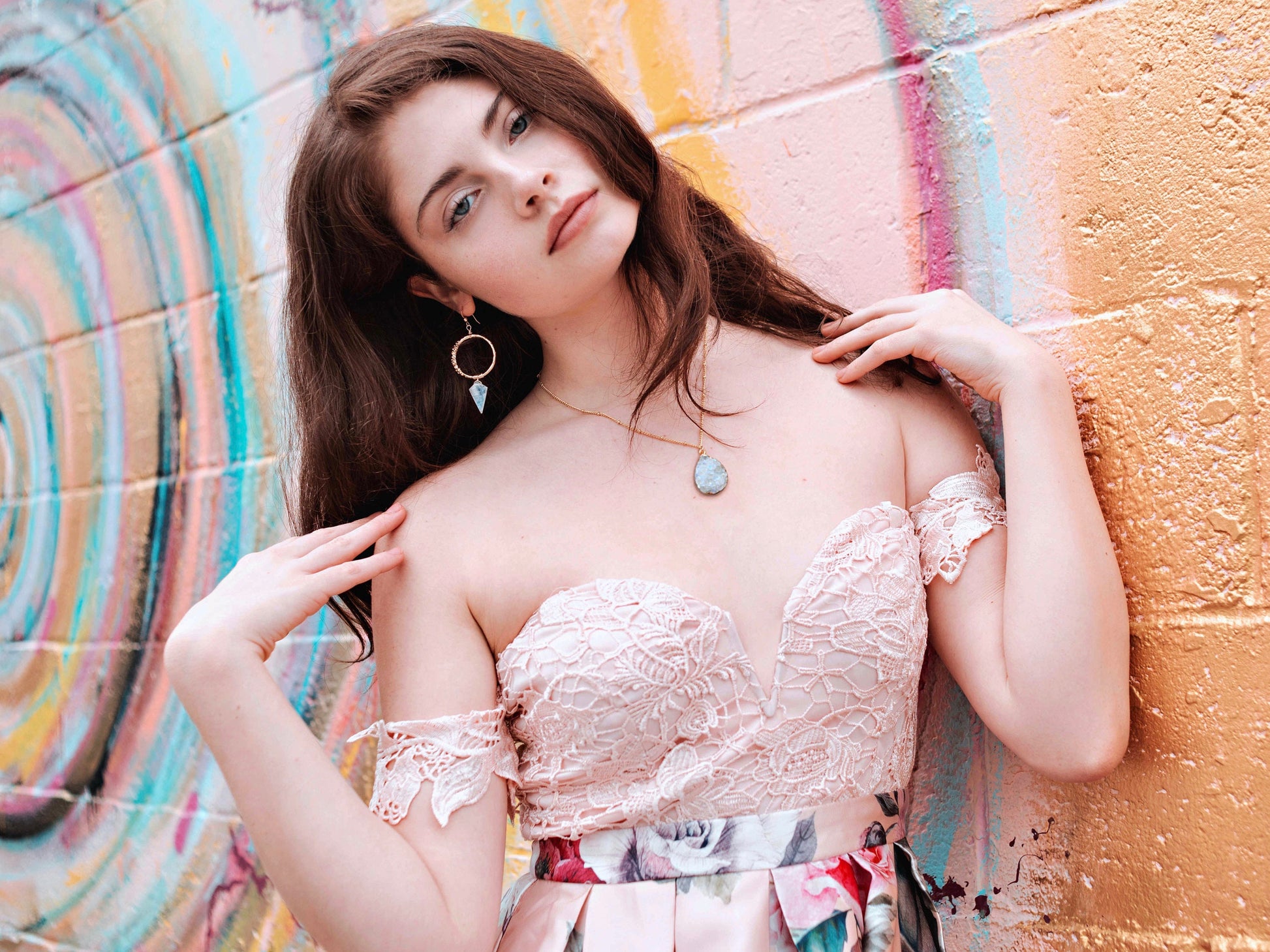 Angel aura quartz necklace Raw druzy necklace Angel Aura quartz cluster Rainbow quartz necklace Angel aura quartz jewelry Raw geode necklace