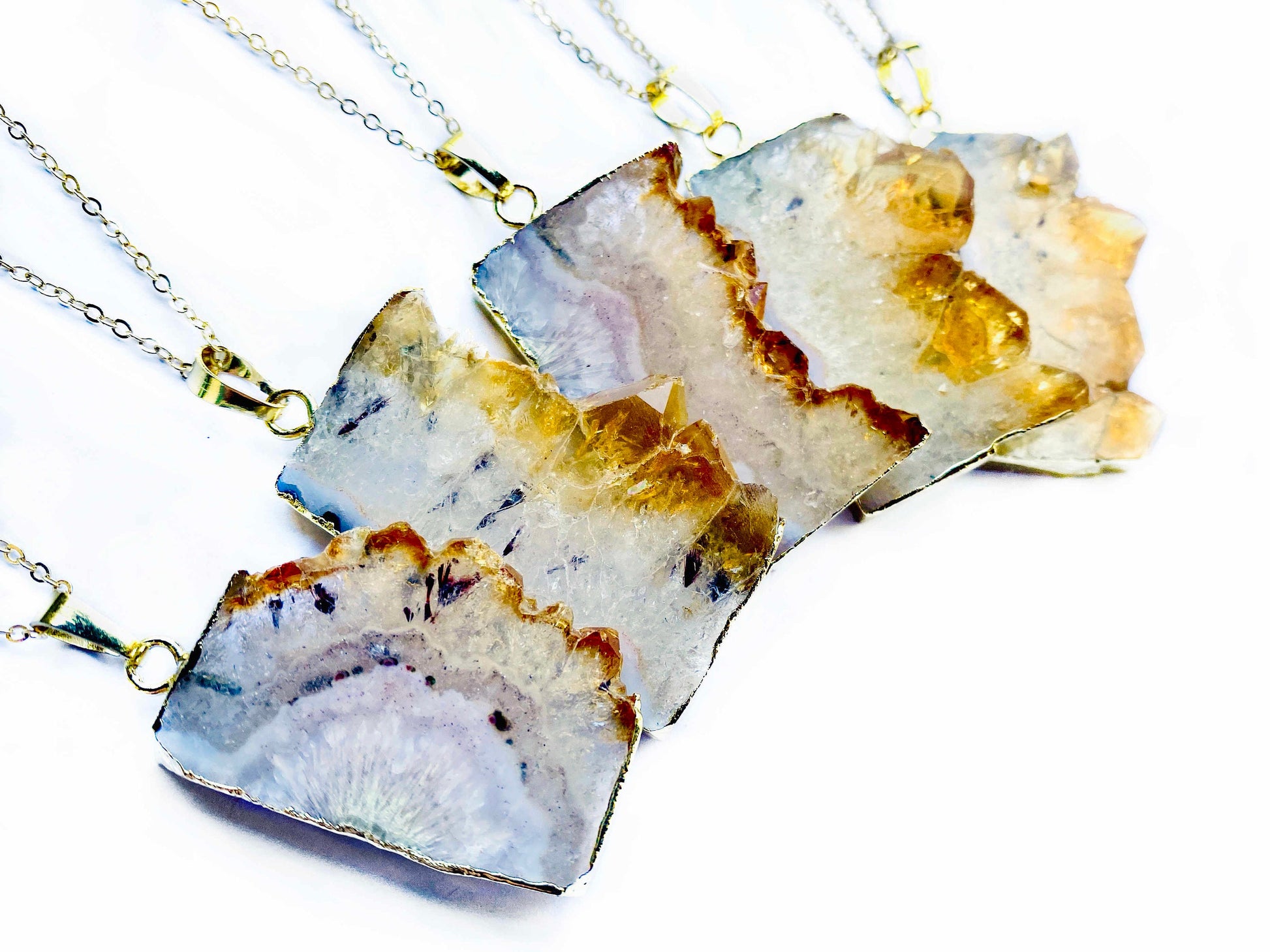 Raw Citrine necklace for women Natural citrine jewelry Raw crystal jewelry Rough citrine pendant Gold citrine stone necklace