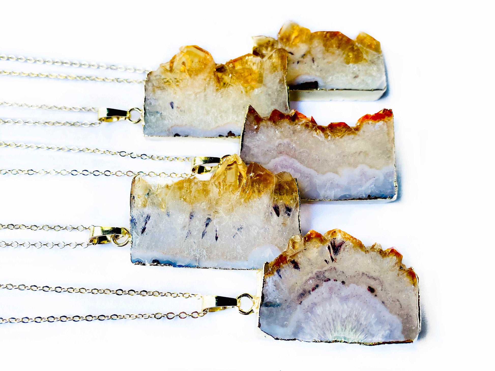 Raw Citrine necklace for women Natural citrine jewelry Raw crystal jewelry Rough citrine pendant Gold citrine stone necklace