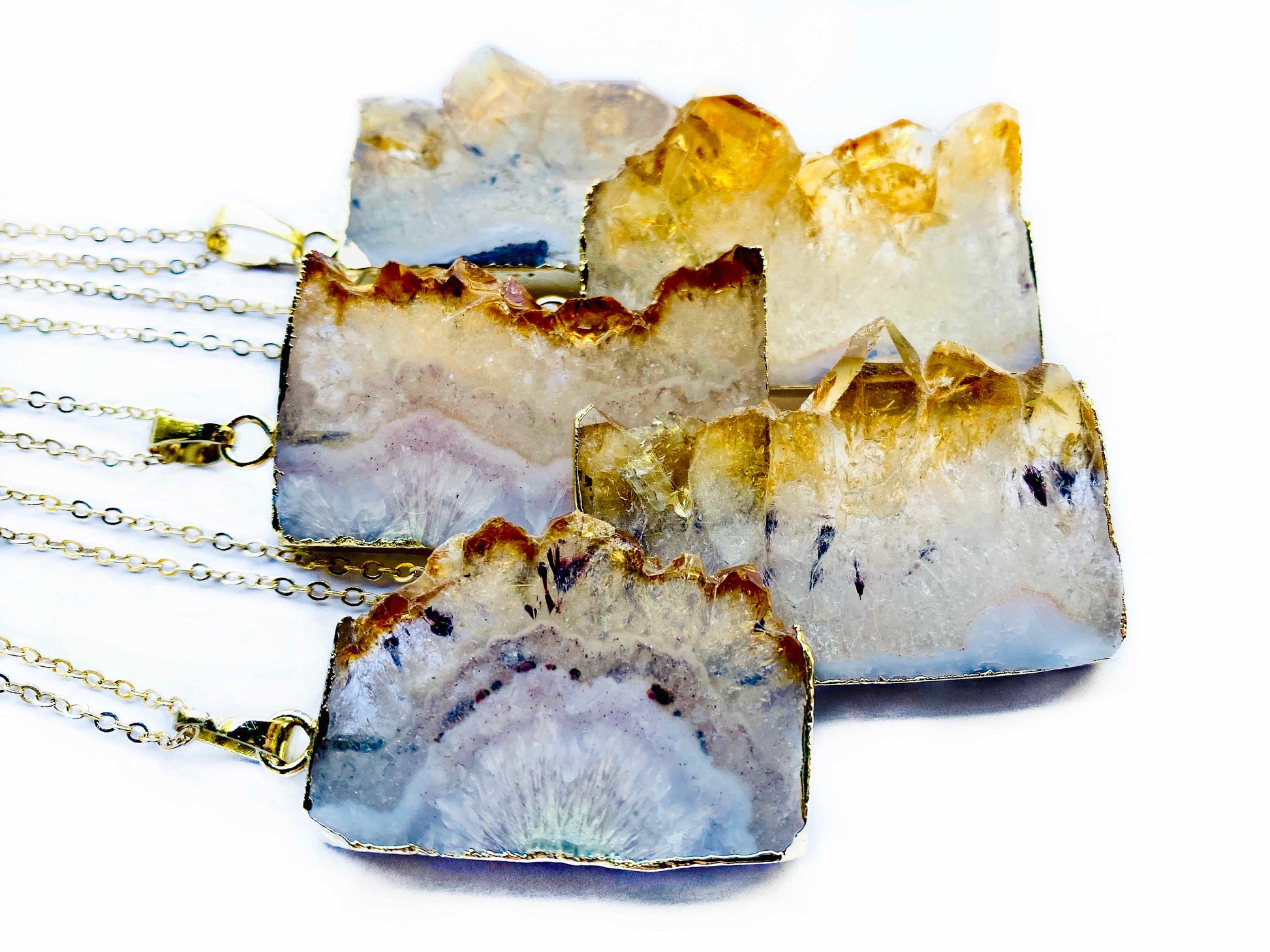 Raw Citrine necklace for women Natural citrine jewelry Raw crystal jewelry Rough citrine pendant Gold citrine stone necklace