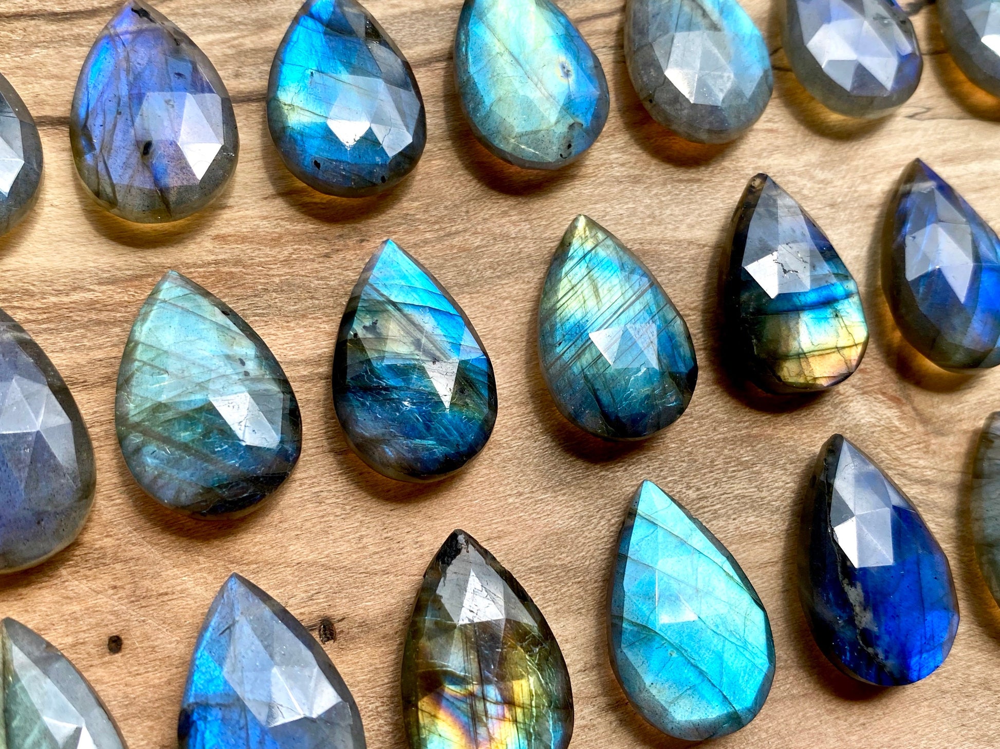 Raw labradorite stone necklace Handcrafted crystal necklaces Real gemstone necklace Anniversary gift for wife Rainbow labradorite necklace