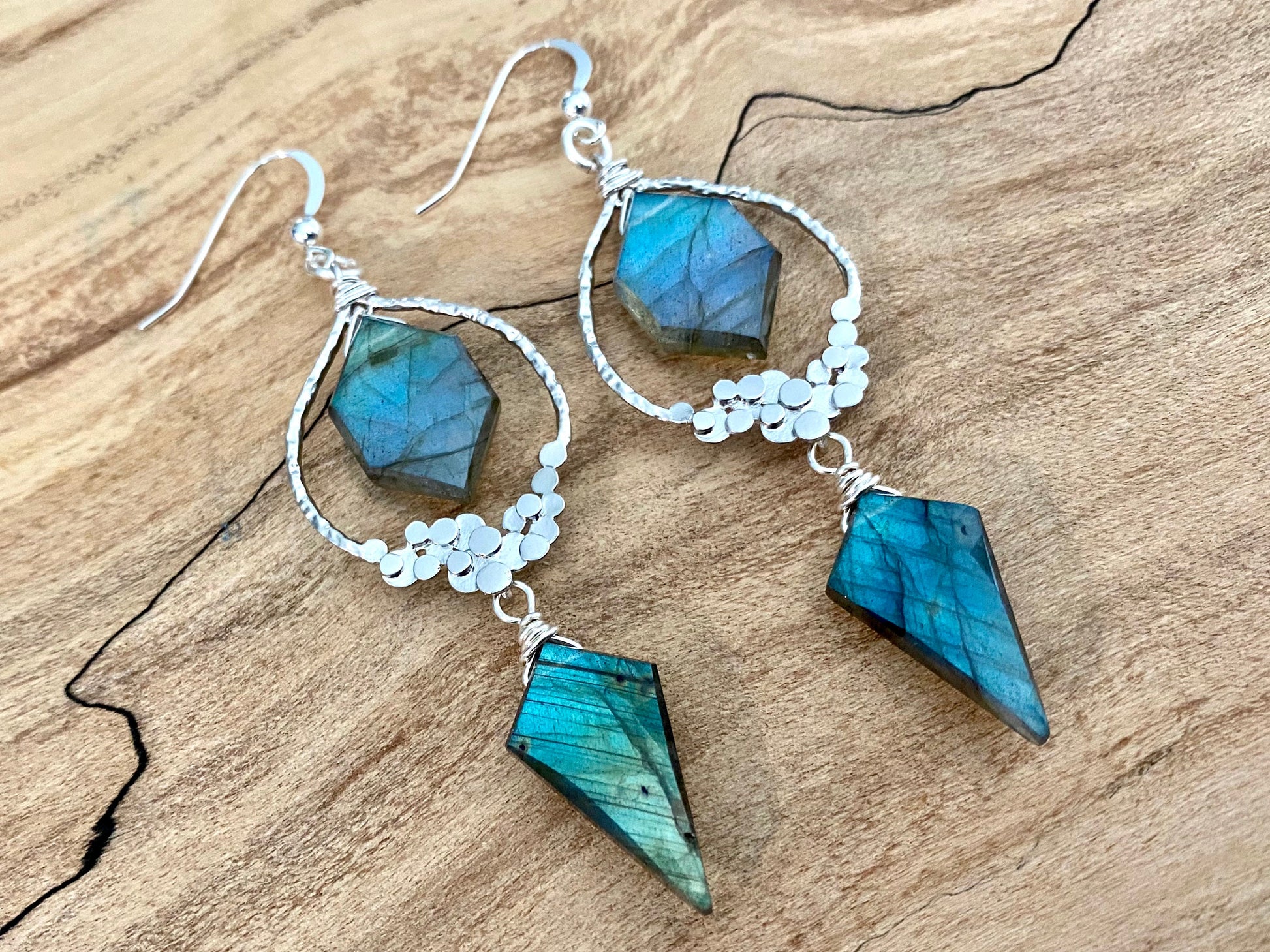 White moonstone bridal earrings Sterling silver moonstone earrings Raw moonstone chandelier earrings Rainbow moonstone jewelry Labradorite