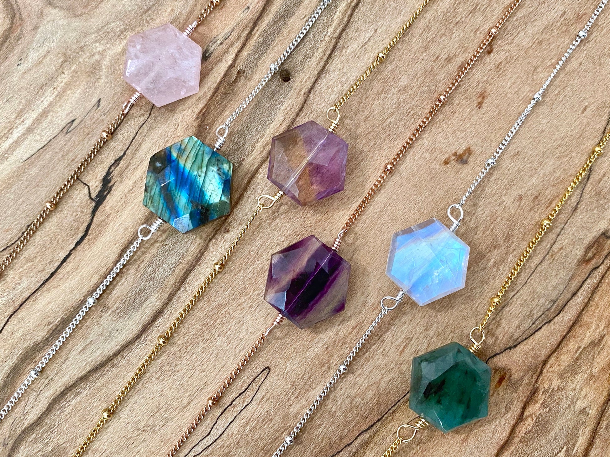 Raw Moonstone necklace Rainbow moonstone jewelry Real moonstone crystal necklace for women Moon stone necklace for women moonstone pendant