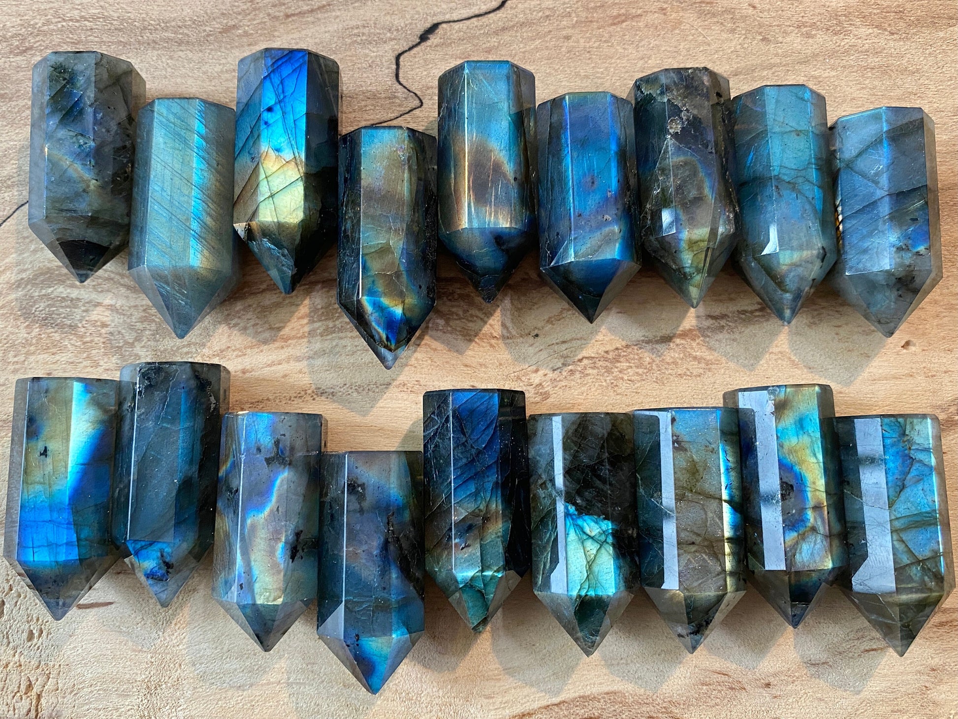 Large labradorite pendant Rainbow labradorite jewelry for men women Raw crystal point necklace Crystal tower necklace Stone obelisk necklace