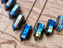 Large labradorite pendant Rainbow labradorite jewelry for men women Raw crystal point necklace Crystal tower necklace Stone obelisk necklace