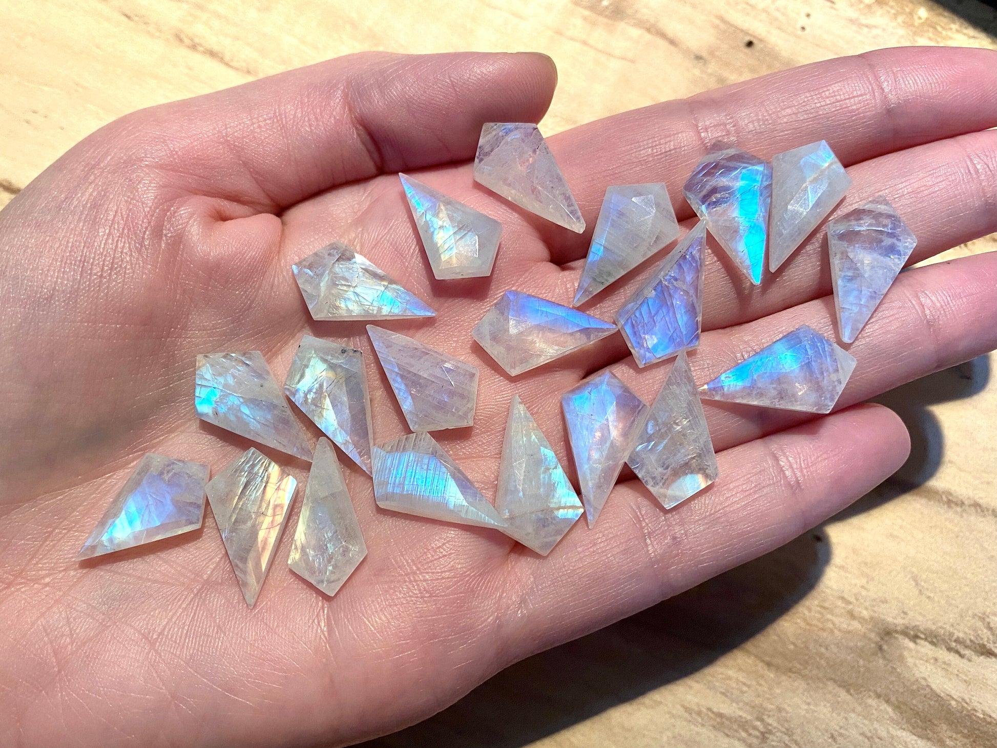 Raw moonstone jewelry June birthstone necklace Gemini gifts June birthday gifts Gemini necklace Moonstone point necklace Rainbow moon stone