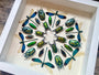 Framed insect taxidermy Oddities and curiosities Framed wall art mixed media Real insect collage Dragonfly taxidermy beetle Kaleidoscope