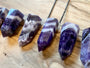 Large amethyst point necklace Chevron amethyst necklace Amethyst pendulum necklace Raw amethyst jewelry Dream amethyst point pendant