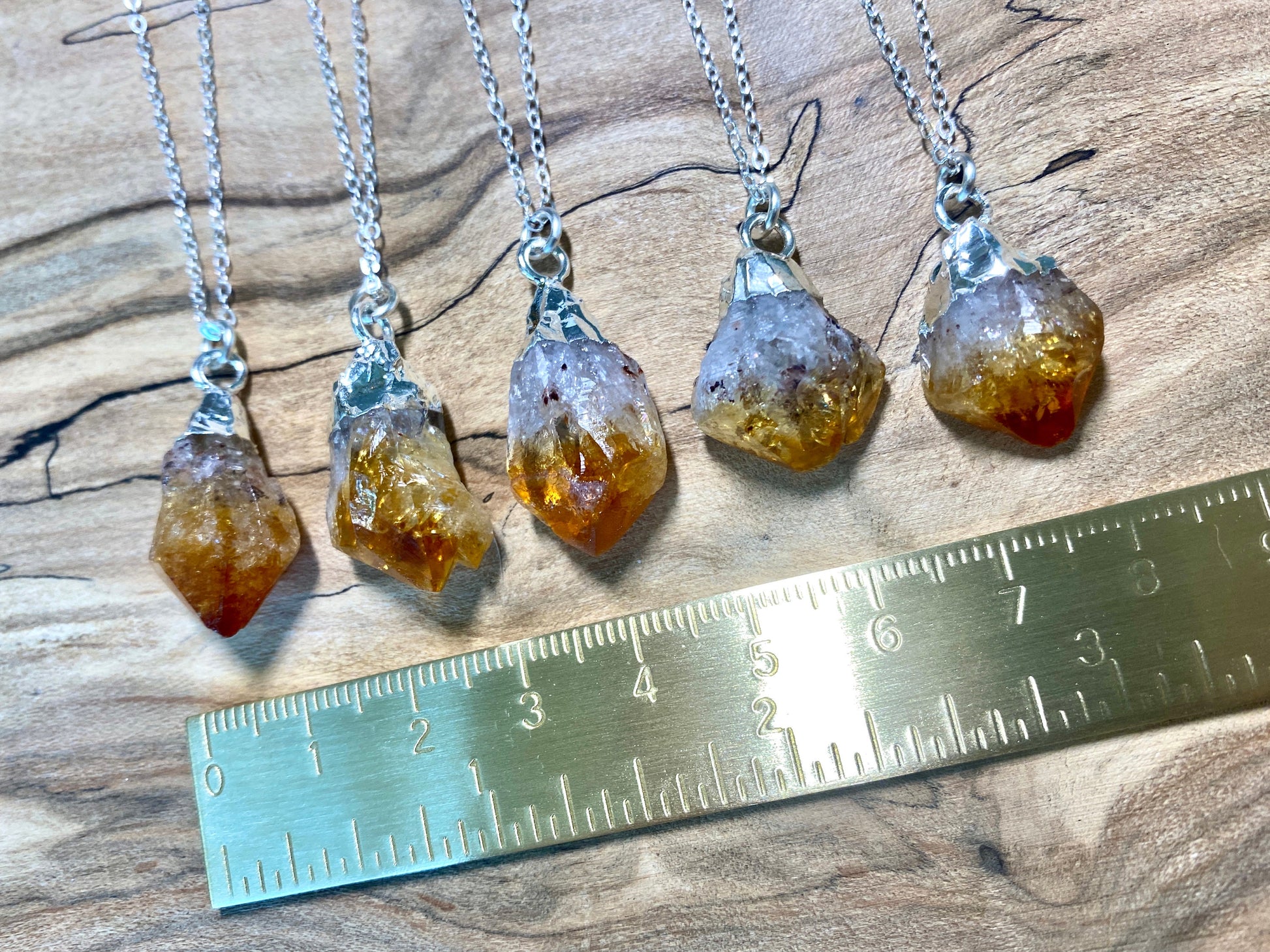 Raw citrine necklace Girlfriend necklace Raw birthstone necklace November birthstone necklace Mens crystal necklace Mens citrine necklace