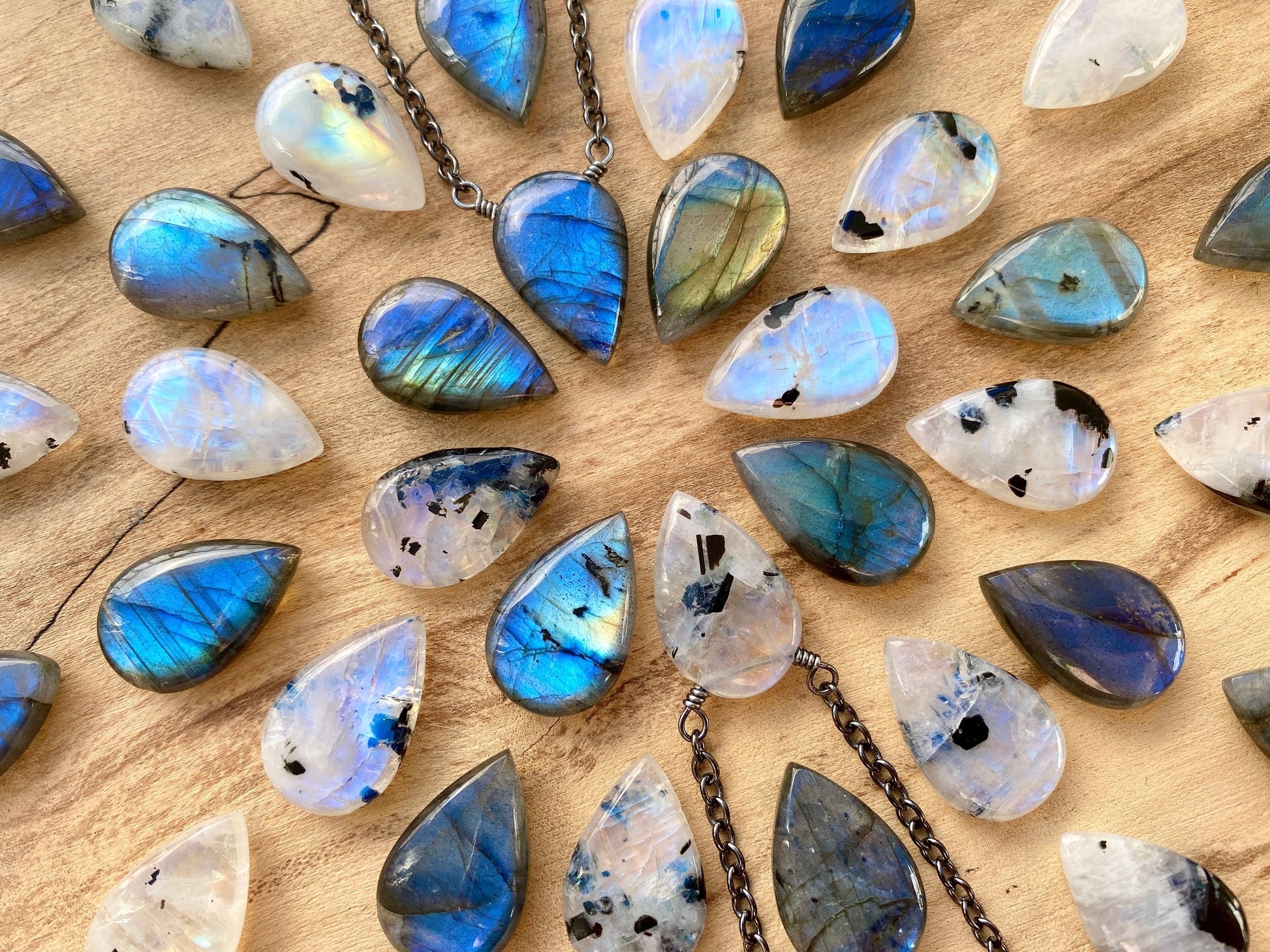 Rainbow labradorite necklace for men women Labrodite necklace Raw stone necklace for men large labradorite pendant Blue labradorite jewelry