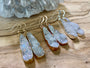 Raw druzy earrings Raw druzy jewelry Bridesmaid druzy earrings Angel aura quartz earrings Druzy drop earrings As seen on This Is Us