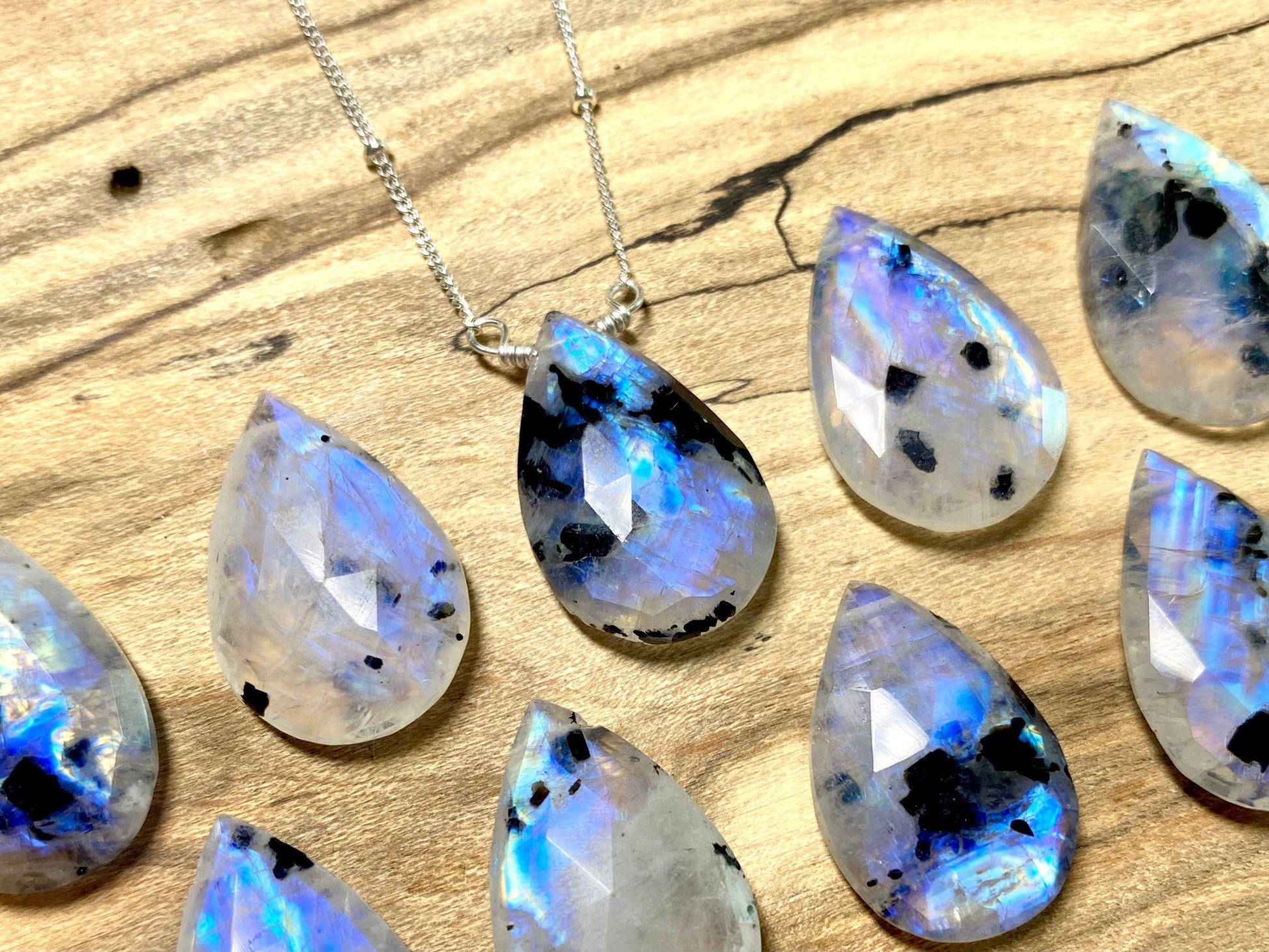 Rainbow fluorite necklace Raw fluorite crystal necklace Gemstone necklaces for women Genuine fluorite jewelry Real fluorite pendant