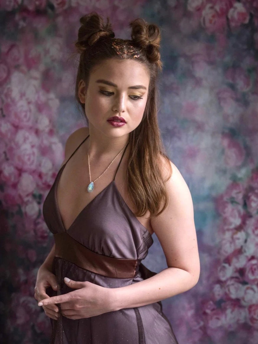 Rainbow fluorite necklace Raw fluorite crystal necklace Gemstone necklaces for women Genuine fluorite jewelry Real fluorite pendant