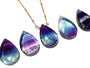 Rainbow fluorite necklace Raw fluorite crystal necklace Gemstone necklaces for women Genuine fluorite jewelry Real fluorite pendant