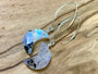 Black moonstone earrings Raw crystal moon earrings Raw moonstone moon earrings Rainbow moon stone earrings Raw gemstone moon earrings
