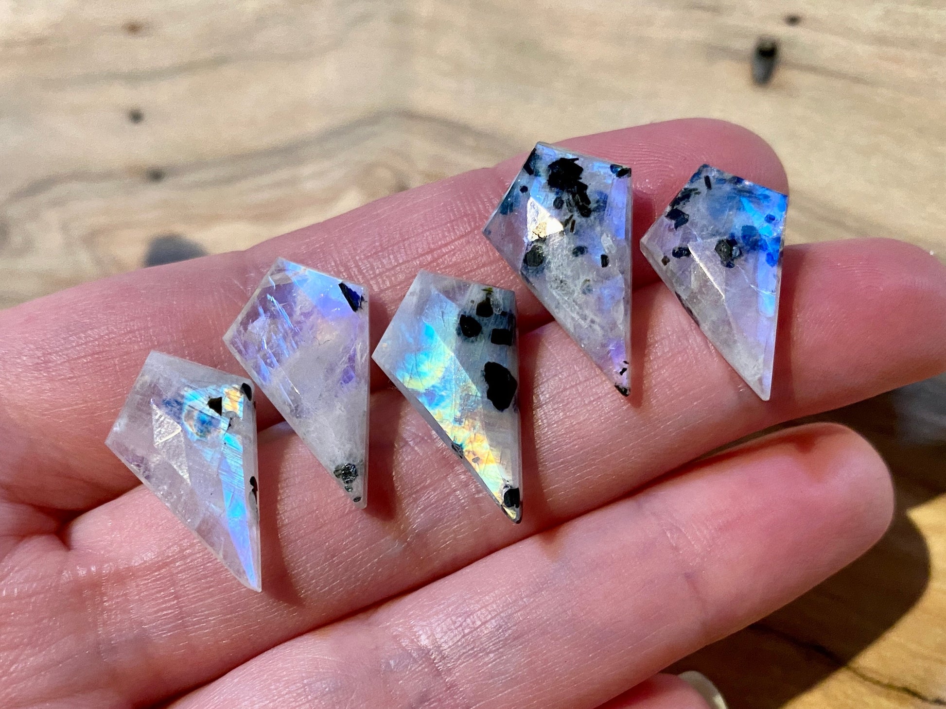 Raw moonstone necklace Gemini necklace Black tourmaline necklace Gemini gifts June birthday gifts Rainbow moonstone pendant Star sign gift