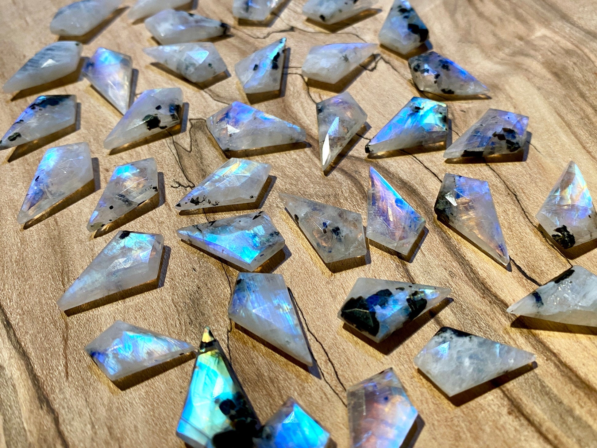 Raw moonstone necklace Gemini necklace Black tourmaline necklace Gemini gifts June birthday gifts Rainbow moonstone pendant Star sign gift