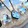 Raw moonstone necklace for men women Gemini necklace Black tourmaline necklace Raw moonstone jewelry Raw crystal necklace Gemini gifts