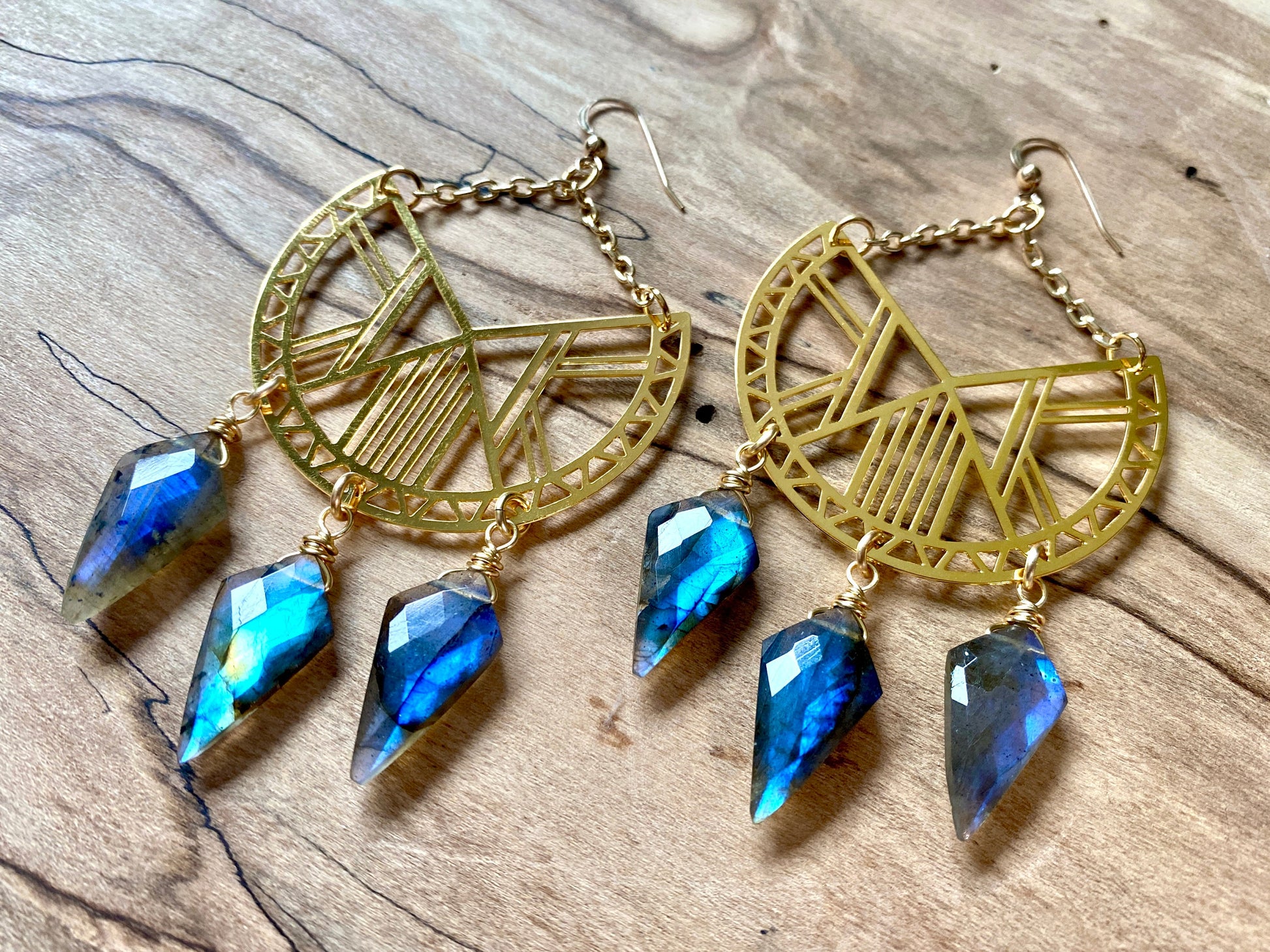 Raw Chrysocolla earrings Large crystal hoop earrings turquoise and gold Chrysocolla jewelry turquoise earrings for women Gemstone hoops