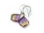 Raw ametrine earrings Raw gemstone earrings Real ametrine jewelry Raw crystal drop earrings Raw amethyst earrings Ametrine crystal earrings