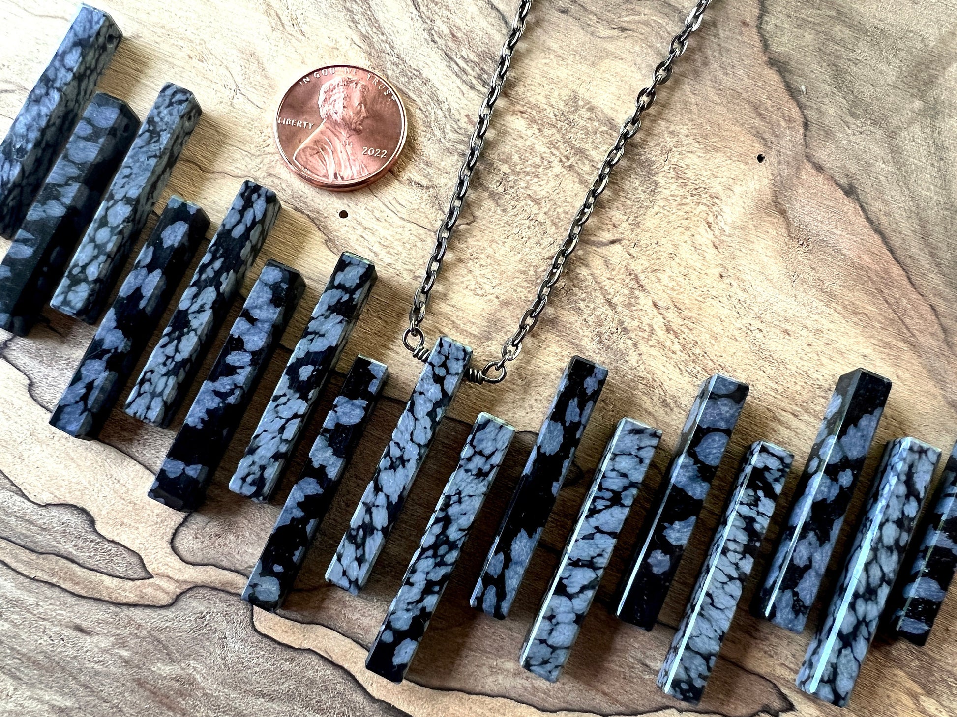 Snowflake Obsidian Necklace for men women Black stone necklace Black Obsidian necklace Volcanic crystal necklace Couples necklaces