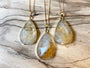 Raw citrine necklace for women Large citrine pendant necklace Real citrine jewelry Gold citrine pendulum Yellow crystal necklace
