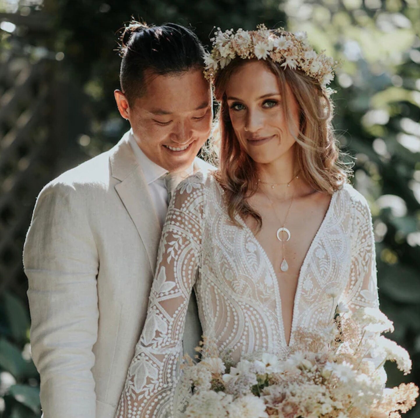 Rainbow moonstone necklace Double horn necklace Moon phase necklace Gold lariat necklace Half moon necklace Y necklace Crescent moon pendant