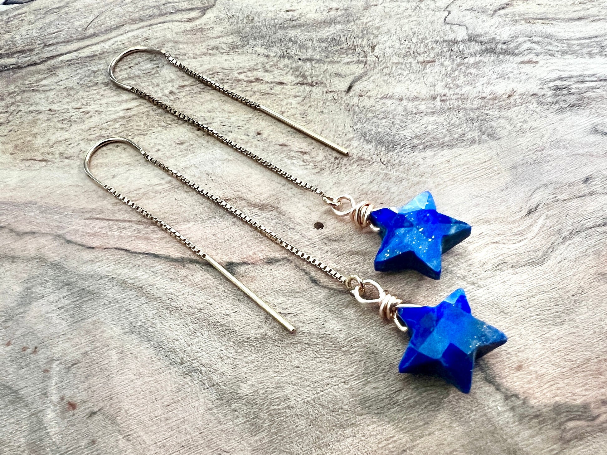 Crystal star earrings Labradorite star earrings Little crystal gemstone earrings Moonstone star earrings Lapis lazuli earrings star shaped
