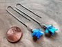 Crystal star earrings Labradorite star earrings Little crystal gemstone earrings Moonstone star earrings Lapis lazuli earrings star shaped