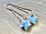 Crystal star earrings Labradorite star earrings Little crystal gemstone earrings Moonstone star earrings Lapis lazuli earrings star shaped