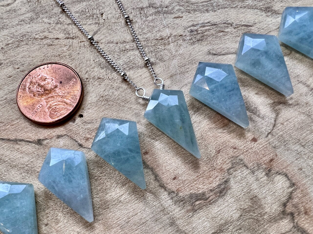 Raw Aquamarine necklace for women Real aquamarine pendant March birthstone necklace Aqua marine necklace Genuine aquamarine crystal necklace