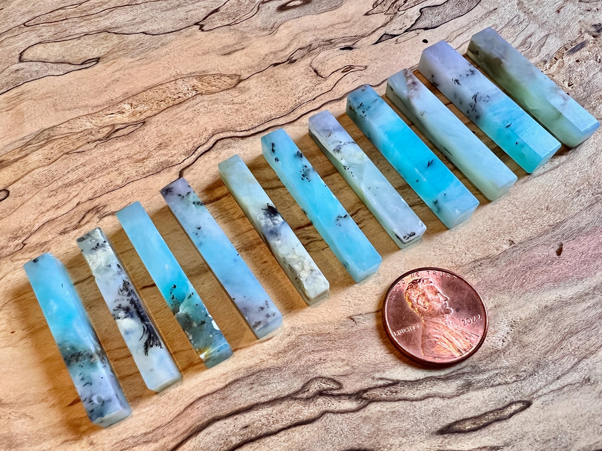 Peruvian Opal necklace for women men Green blue Peruvian Opal jewelry Raw opal necklace for her Peruvian opal pendant Opal bar necklace