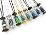 Real bug necklace Witchy jewelry Insect necklace Science jewelry Glass vial necklace Specimen necklace Ethically sourced beetle necklace