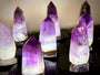Large amethyst point Crystal lamp Large crystal towers Purple amethyst towers Raw amethyst lamp Gemstone lamp healing crystal light fixture