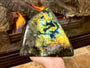 Huge labradorite freeform Large crystal tower XL 5.3lbs 7.75" Rainbow labradorite slab blue Large mineral specimen Large crystal specimen