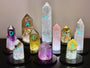 Large crystal towers Real crystal lamp Crystal light fixture Large gemstone tower Citrine lamp Quartz lamp Gemstone lamp Amethyst lamp