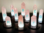Large Rose Quartz tower Genuine rose quartz light Raw crystal lamp Large crystal towers Crystal generator Real rose quartz lamp Obelisk