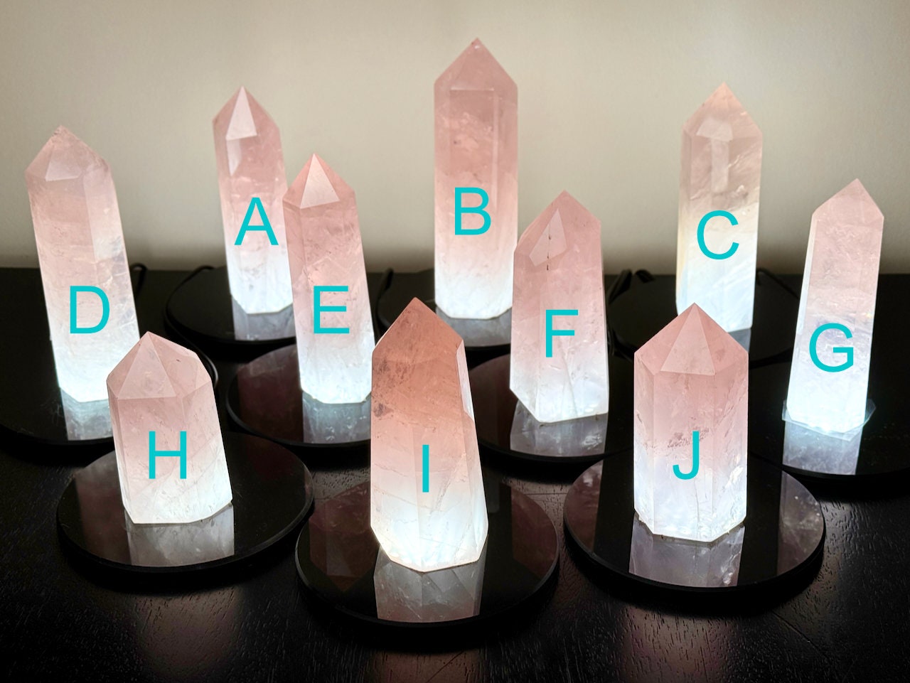 Large Rose Quartz tower Genuine rose quartz light Raw crystal lamp Large crystal towers Crystal generator Real rose quartz lamp Obelisk