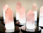 Large Rose Quartz tower Genuine rose quartz light Raw crystal lamp Large crystal towers Crystal generator Real rose quartz lamp Obelisk