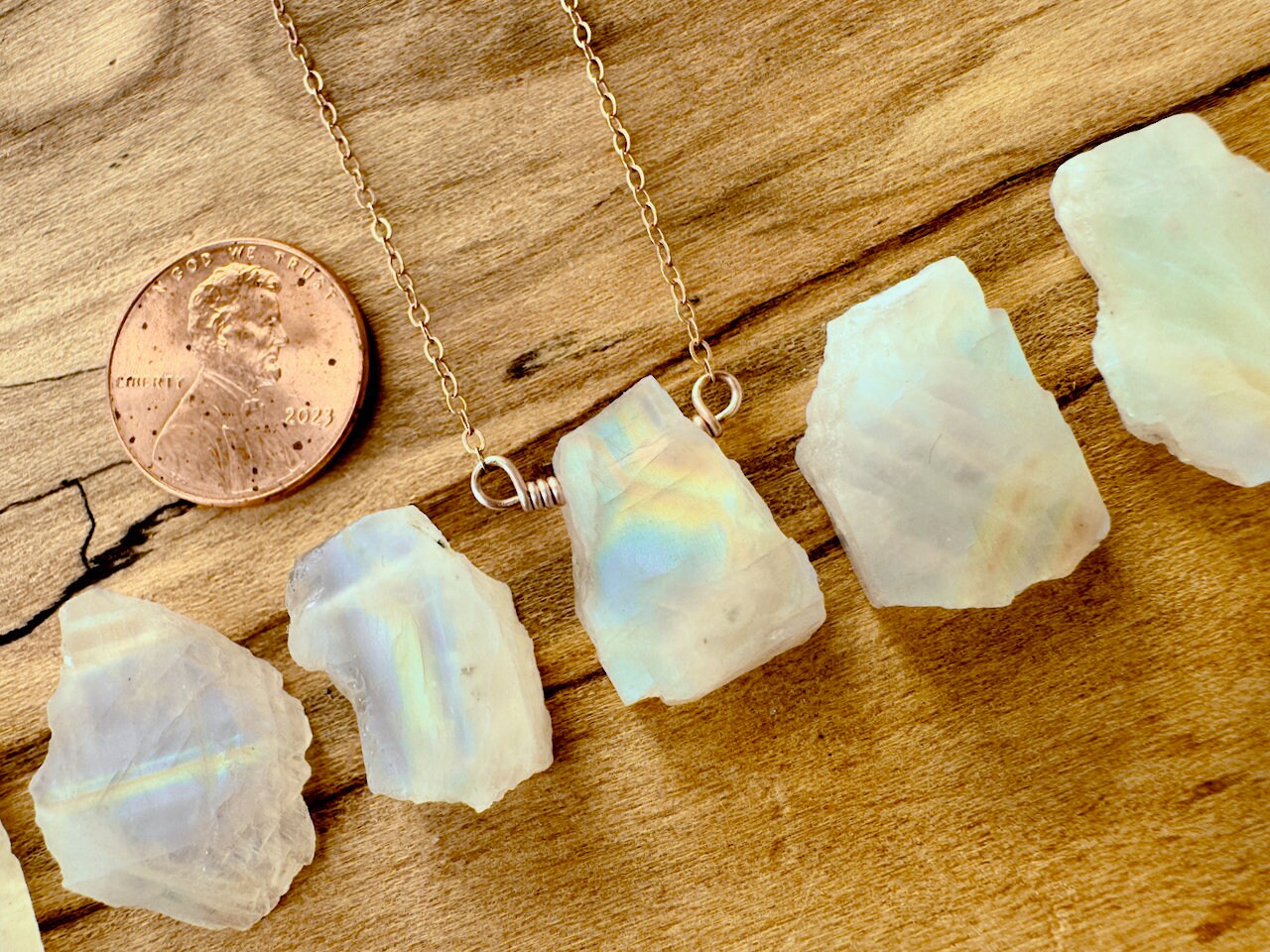 Raw moonstone necklace for women Gemini necklace Raw crystal necklace Real moonstone jewelry Rainbow moonstone pendant necklace