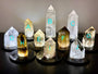 Large citrine tower Quartz crystal lamp Large crystal tower Smoky citrine lamp Quartz crystal light Raw quartz lamp Clear quartz tower