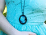 Real Blue Morpho Butterfly Jewelry Gothic necklace Pastel goth Aesthetic Vaporwave Soft grunge Long black necklace Gothic jewelry