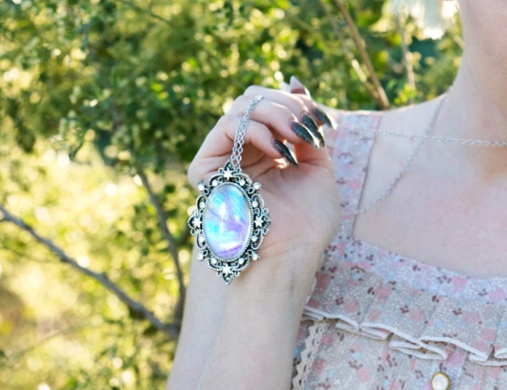 Real butterfly wing jewelry Unique necklaces for women Heirloom jewelry Pearl morpho butterfly necklace Pressed butterfly wing necklace