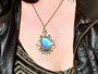 Real blue morpho butterfly wing necklace Vintage jewelry for women Pressed butterfly necklace Vintage necklaces for women Handmade jewelry