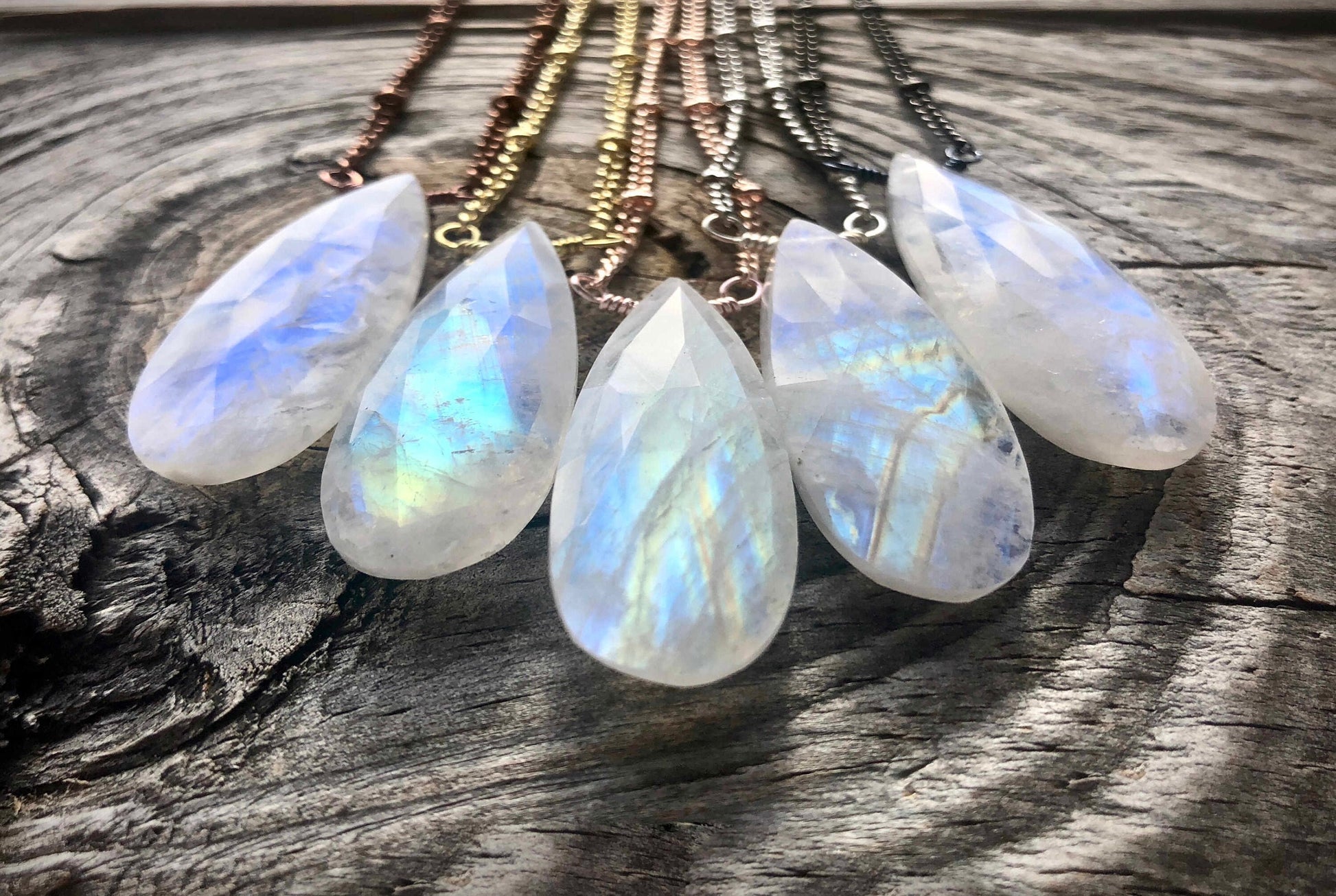 White moonstone necklace Bridal necklace Moonstone wedding jewelry Crystal bridal jewelry Handmade bridal jewelry Rainbow moonstone jewelry