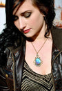 Real blue morpho butterfly wing necklace Vintage jewelry for women Pressed butterfly necklace Vintage necklaces for women Handmade jewelry