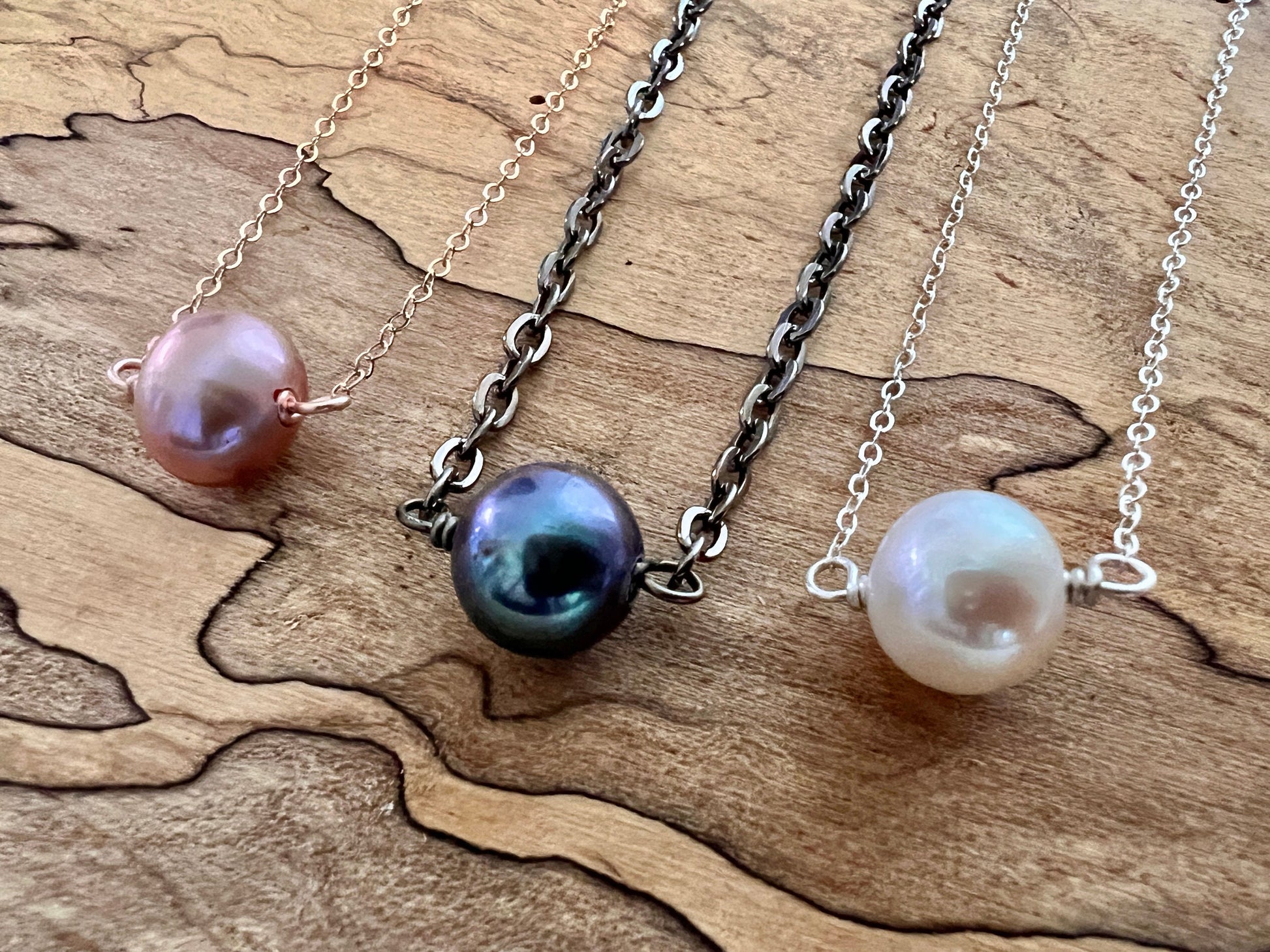 Modern pearl necklace for women men Summer jewelry Freshwater pearl jewelry Black pearl necklace Real pearl choker necklace Beach jewelry