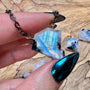 Raw moonstone jewelry Handcrafted crystal necklaces for women Moonstone gifts for friends Raw gemstone jewelry Black moonstone necklace