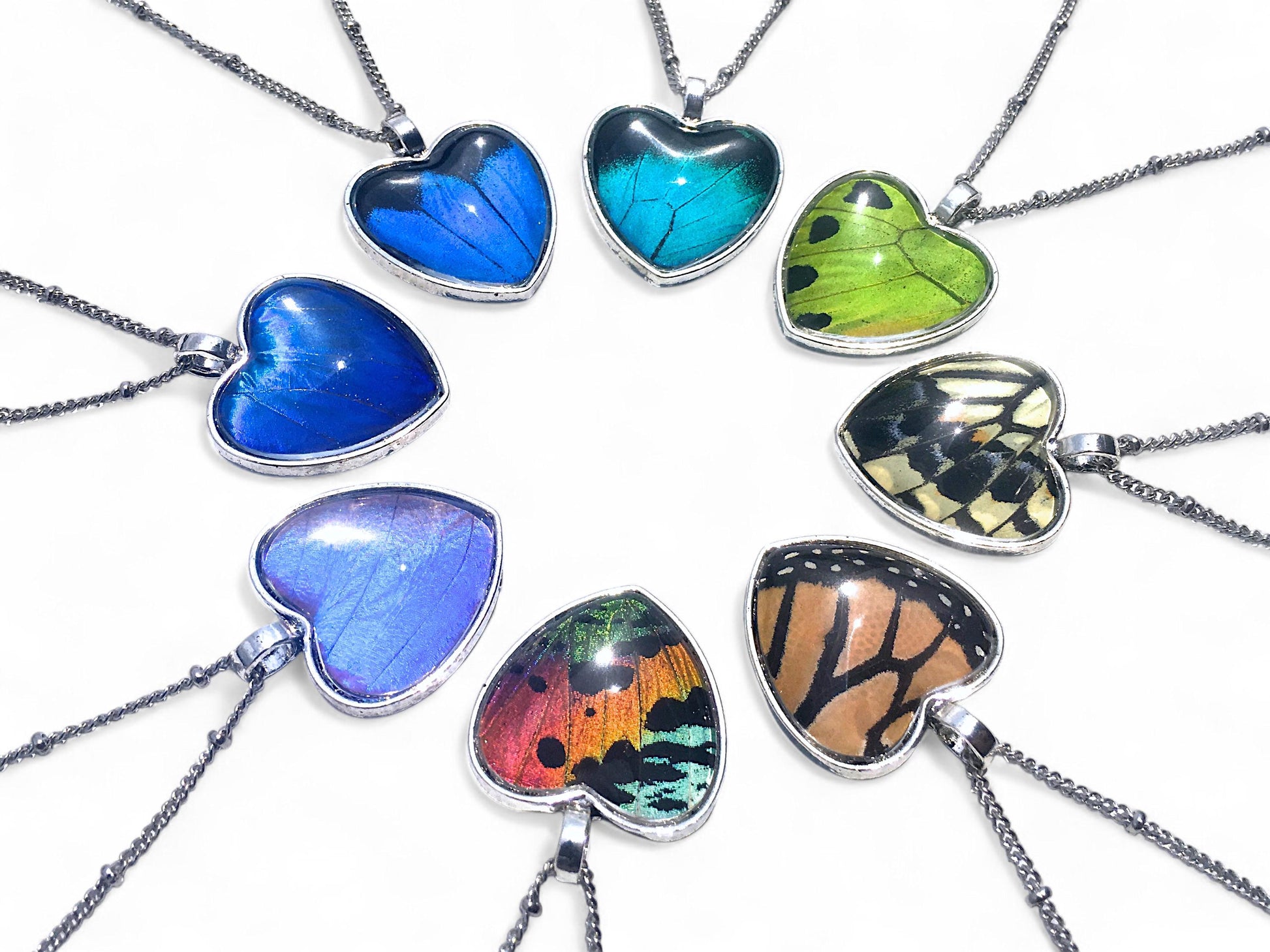 Real Butterfly wing necklace Mothers day gift for her Best friend necklace for 2 3 4 5 6 7 8 9 Valentines gift for wife Best friend gifts