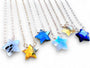 Raw gemstone star necklace Little crystal star pendant Birthstone star necklace Tiny jewel necklace Moonstone star necklace Crystal charm
